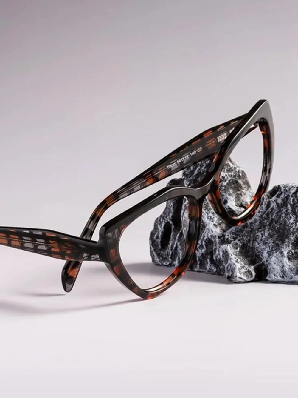 YesGlasses Tilton Hipster Cat Eye Geometric Reader Glasses R15812 Brown 3.0